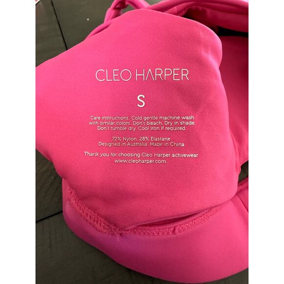 Cleo-Harper Sports Bra Hot Pink - Picture 4 of 6